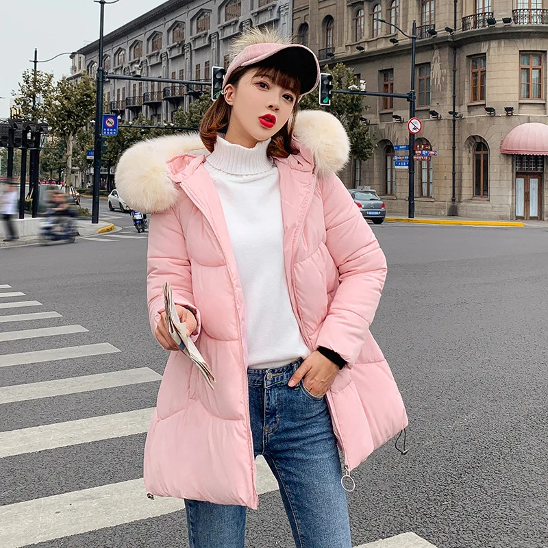 Однотонные меховые свободные хлопковые пальто с капюшоном для женщин, Harajuku, на молнии, с карманами, средней длины, Pakas Feminin, корейские женские милые теплые куртки