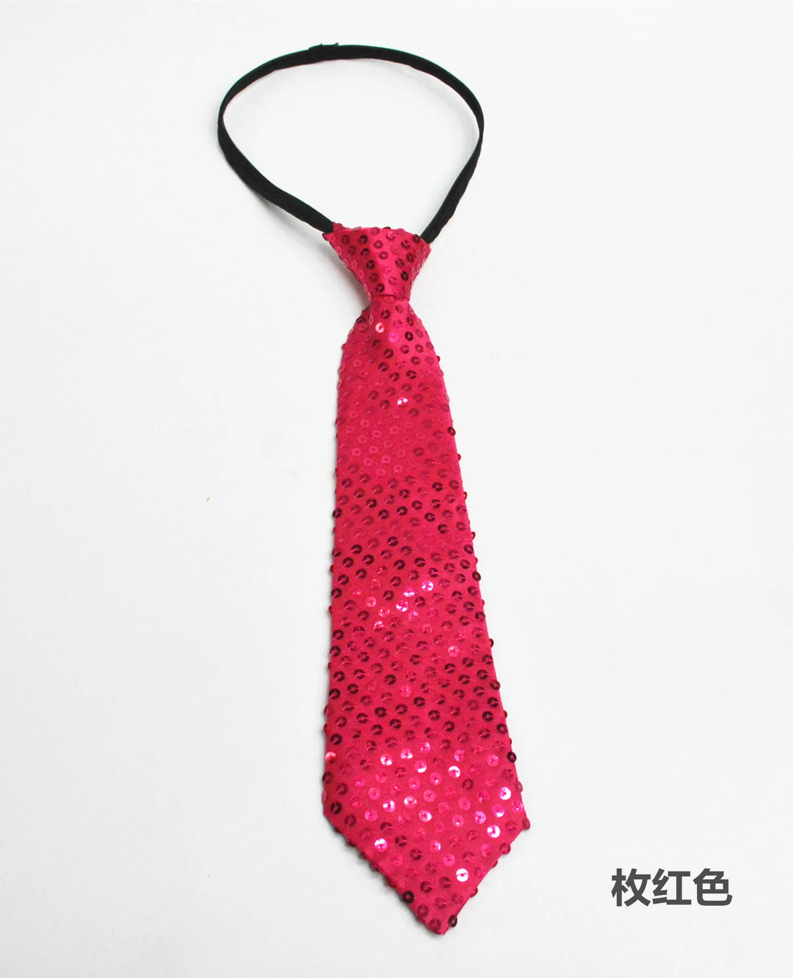 rose red Мужской галстук с блестками для джазовых танцев Костюмы красивый наряд день Рождения шоу галстук для выступлений карнавал уличный танец волшебное шоу - Цвет: rose red
