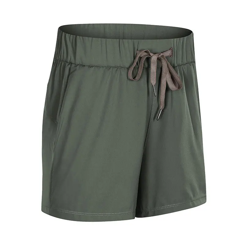 

Women Yoga Lounge Shorts Stretch Active Running Shorts Indoor Workout Hiking Shorts 2 Front Pockets THJ99
