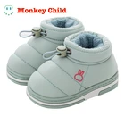 Детские зимние ботинки для мальчиков и девочек, теплые плюшевые ботинки, Утепленные ботинки для дома, модная обувь принцессы, зима 2022