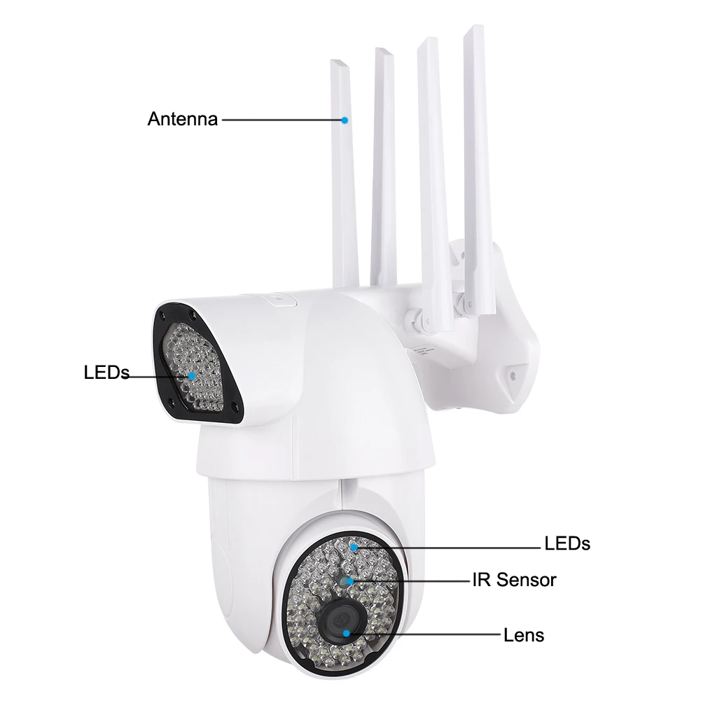 Новый домашний охранный камера ночного видения 2MP наружная внешняя Wifi 1080P HD