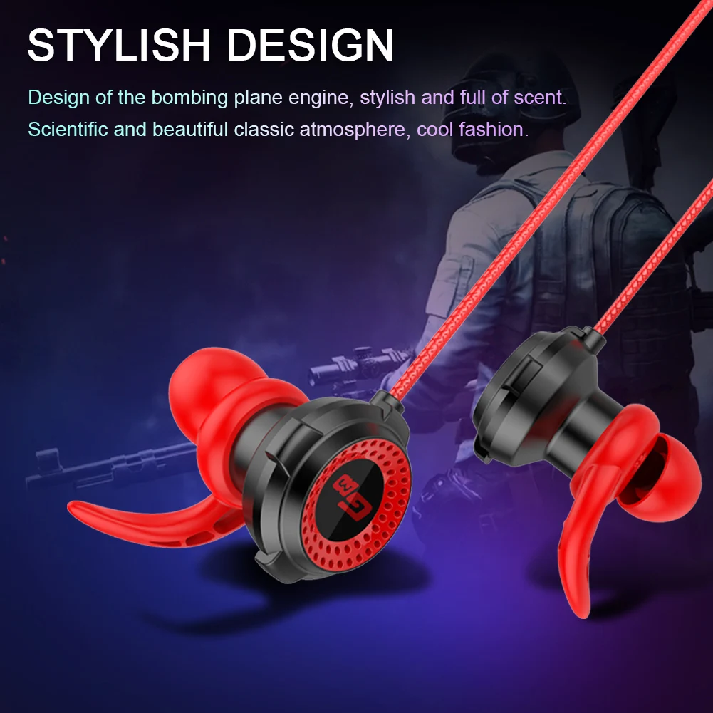 G11-A Universal Wired In-Ear Gaming Earphones For Pubg PS4 CSGO Games Headset With Mic Volume Control PC Gamer | Электроника