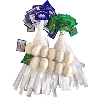 100 pcs storage bag storage bag shopping bag supermarket packaging bag garlic mesh bag