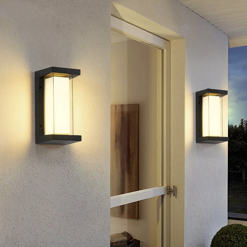Современная уличсветодиодный светодиодная настенная лампа водонепроницаемый