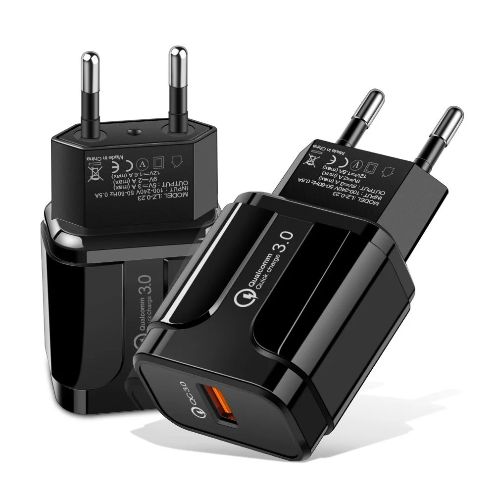 Портативное зарядное устройство USB 3A быстрая зарядка QC3.0 для iPhone 8 11 Samsung S20