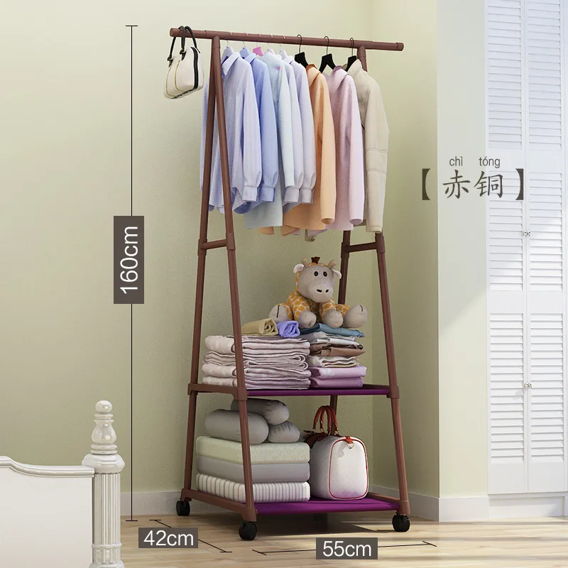 

Multifunction Clothes Hanger Triangle Coat Rack Removable Bedroom Hanging Clothes Rack With Wheels Floor Standing Coat Rack