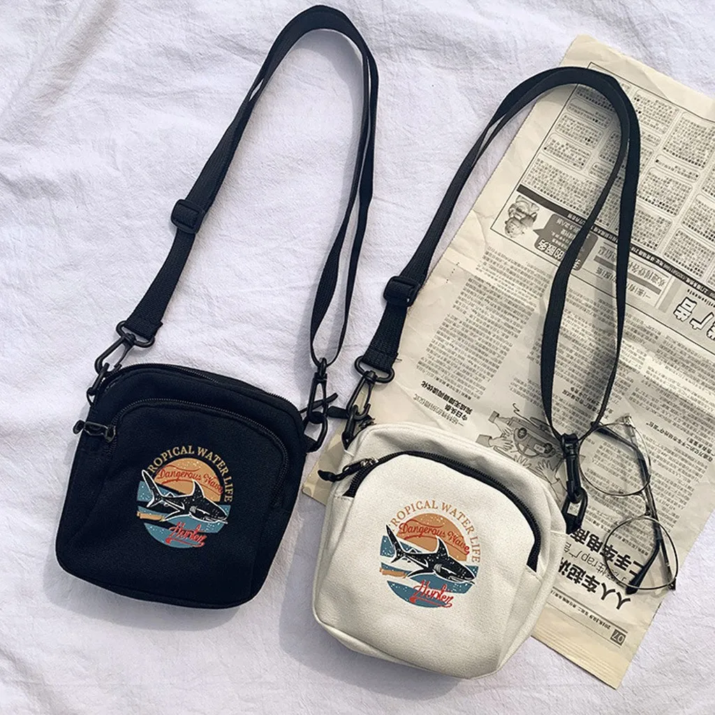 25 # волшебная рыба Женская Холщовая Сумка Корейская мини-Студенческая сумка для