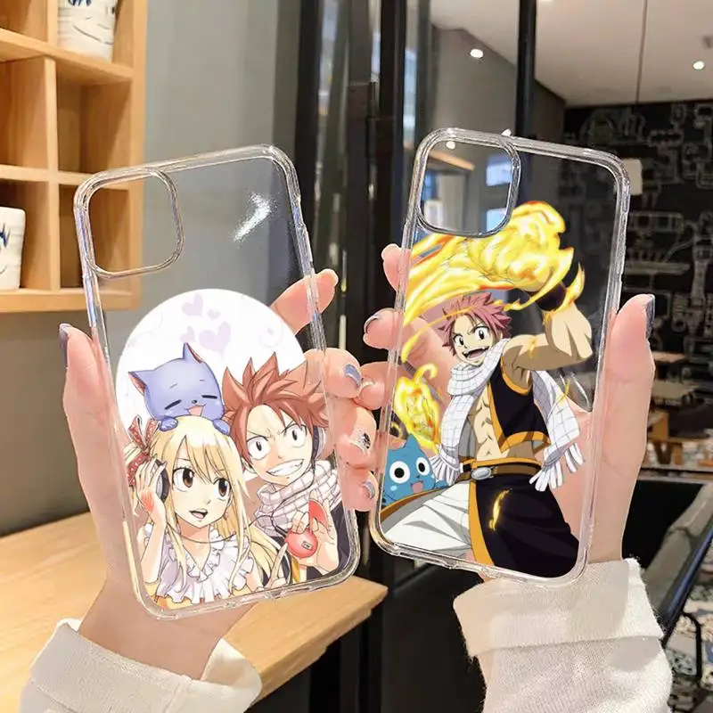 

FAIRY TAIL Phone Case Transparent soft For iphone 5 5s 5c se 6 6s 7 8 11 12 plus mini x xs xr pro max