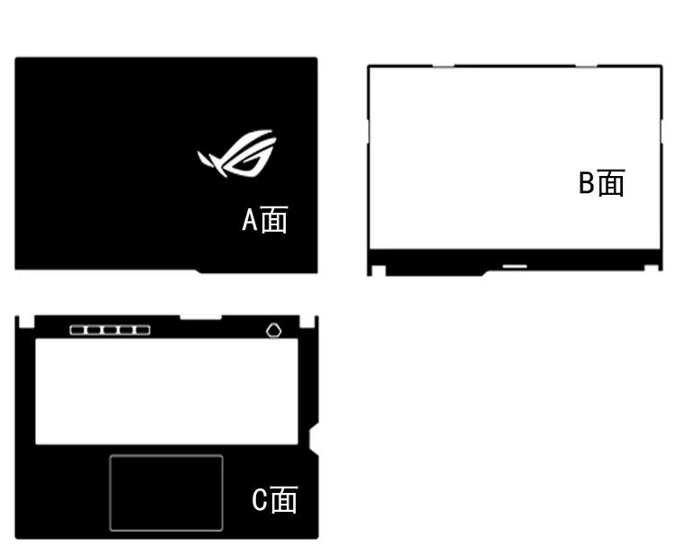 Наклейка из углеродного волокна для ноутбука защитная наклейка Asus ROG Strix G15 G533 2021