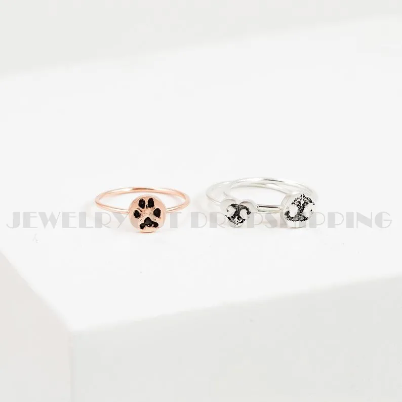 Индивидуальные следы лап кольцо Фактический рисунок питомца