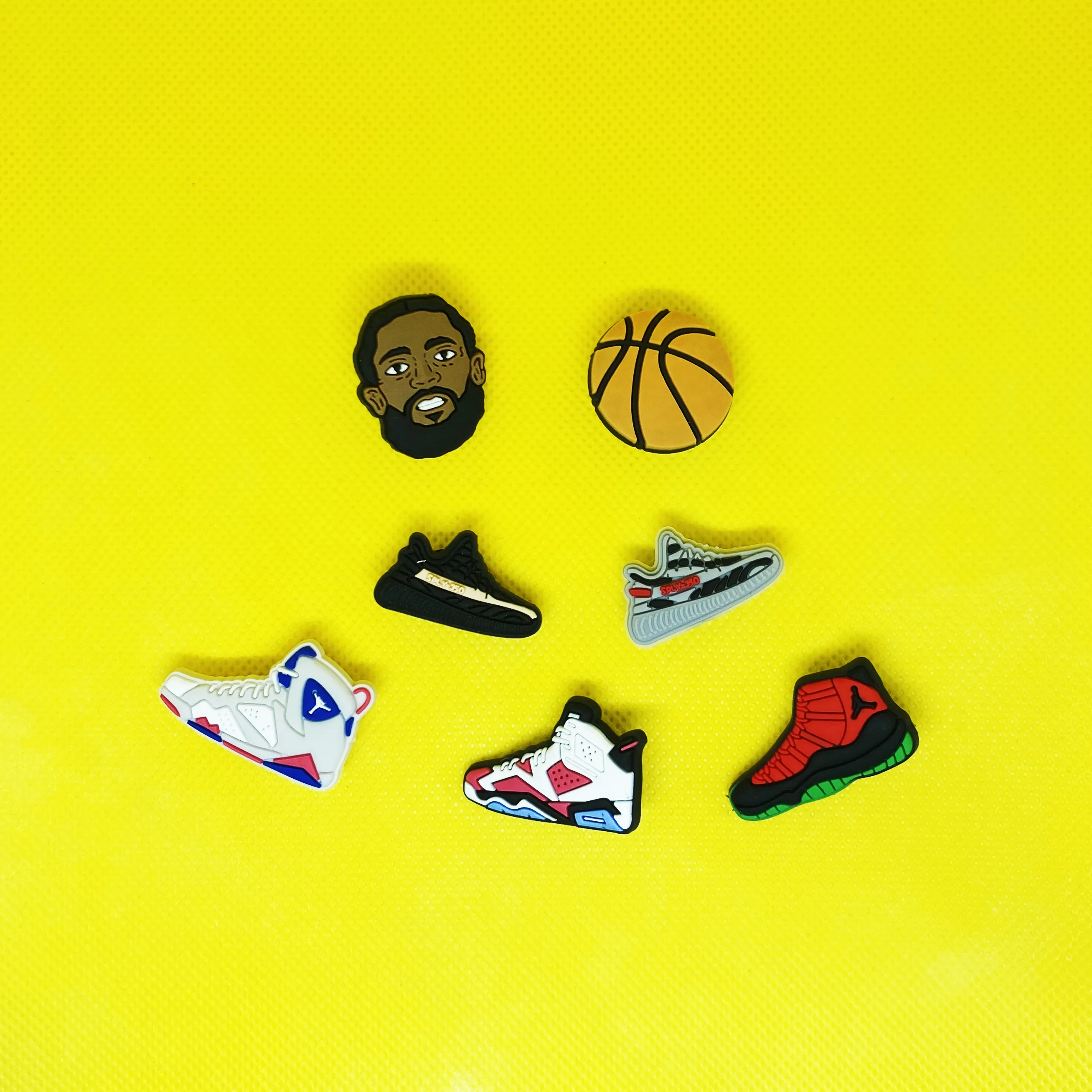 Charms Pvc Basketball Croc Accessories Cartoon Buckle For Kids