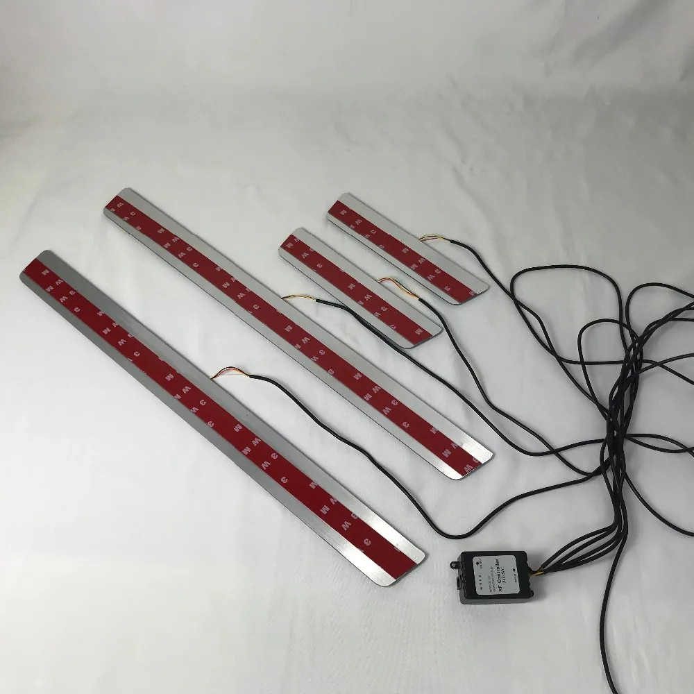 

Free express ship Led door sill Decorative lights Slat guards Plate strips for Hyundai solaris