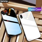 Чехол Auroras для VIVO Y1S, жесткая задняя крышка из закаленного стекла для vivo Y1s, противоударный чехол
