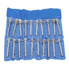 Новое алмазное режущее наконечники, 2,35 мм хвостовик, нефрит, резьба по камню, полировка для вращающегося инструмента Dremel 20 шт.компл.