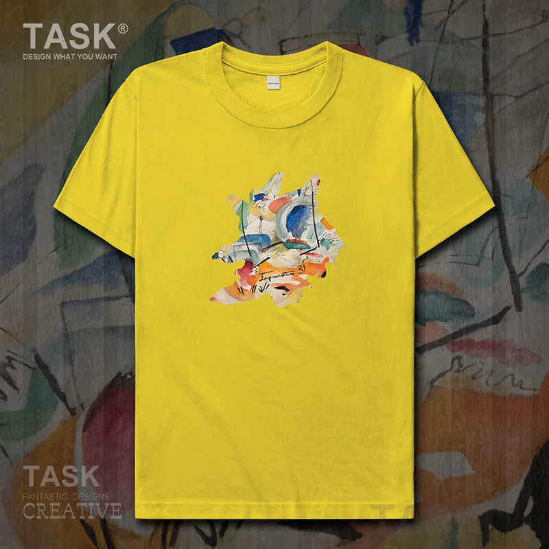 Футболка с изображением всемирно известной серии рисования Kandinsky Новая