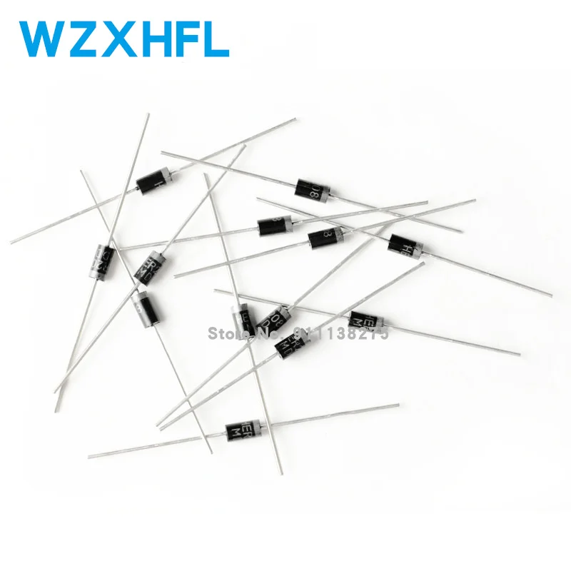 50 шт. FR104 FR107 FR157 FR207 HER107 HER203 HER204 HER205 HER207 HER208 DO-41 выпрямительный диод Шоттки |