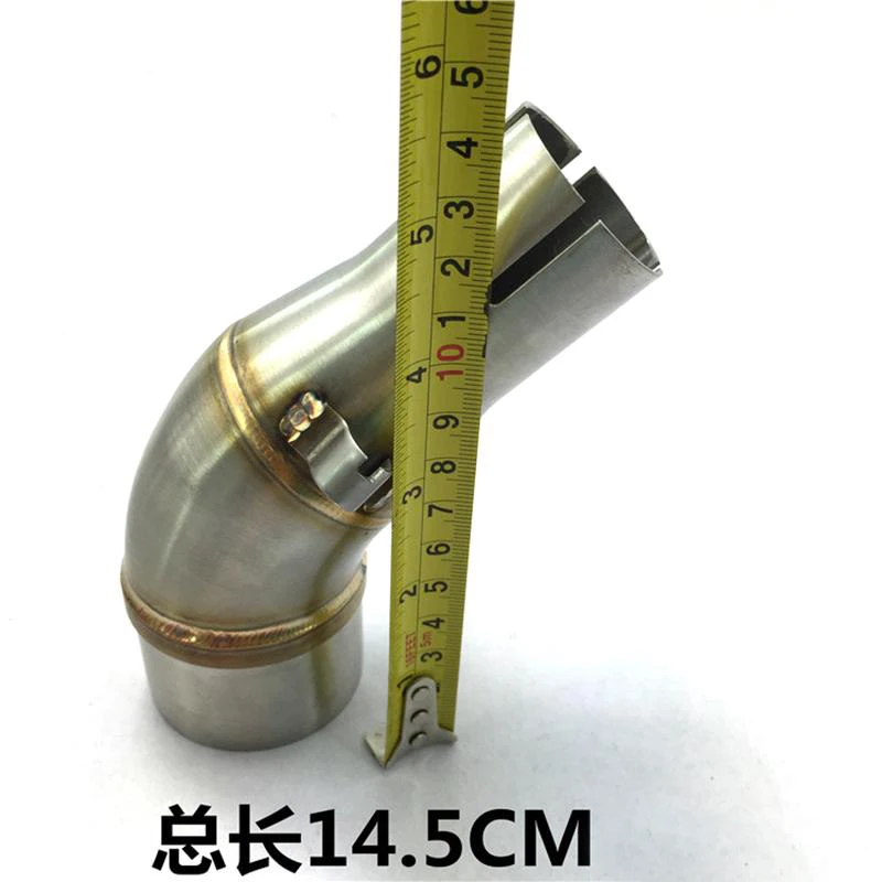 TKOSM выхлопная средняя труба для мотоцикла глушитель из нержавеющей стали