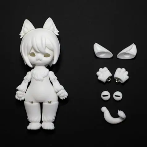 Gaoshun 1/12 шарнирные куклы 12 точек-Sio2 милый кот животное Модный подарок на день