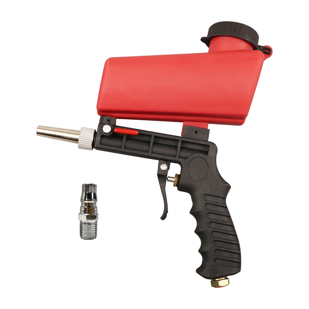 

Portable Gravity Pneumatic Sandblasting Guns 90psi Adjustable Small Air Blasting Machine Derusting Sandblasting Spray Gun Set