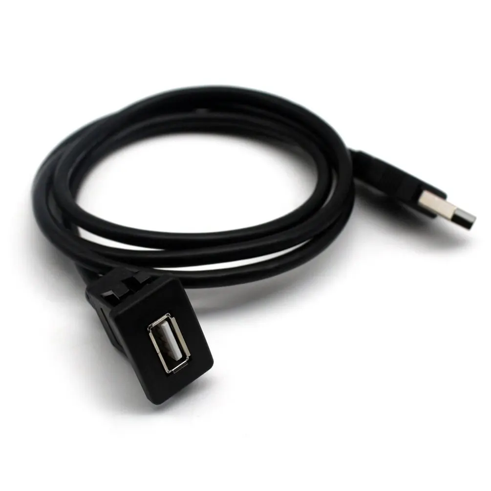 USB2.0 кабель для скрытого монтажа 1M/2M двойной/aвтомобильное зарядное устройство с