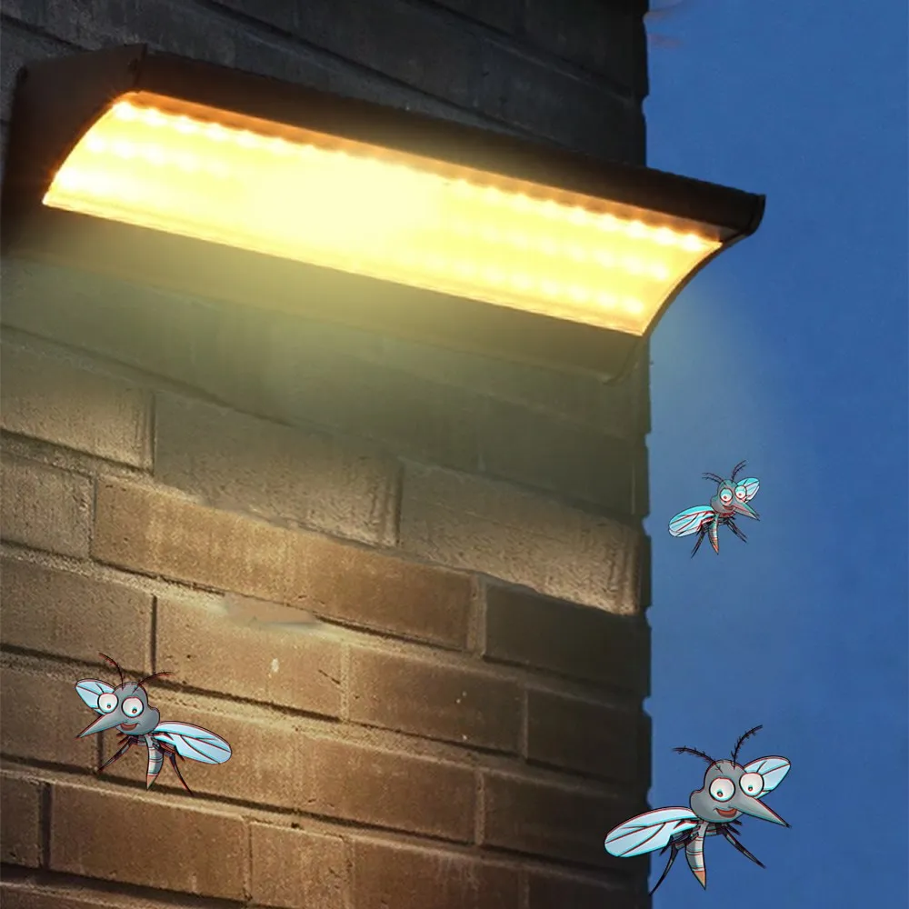 Солнечный светильник для отпугивания комаров настенный Водонепроницаемый IP65