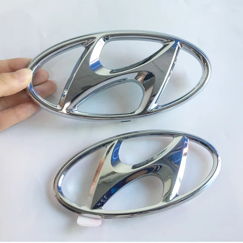 Черная карбоновая деталь логотип HYUNDAI для переднего и заднего багажника IX35 IX45 IX25