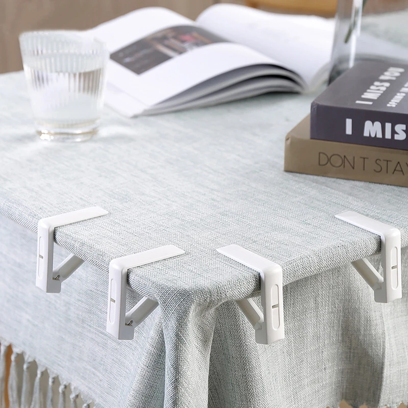 

4 Pcs Plastic Tablecloth Tables Useful Clips Holder Cloth Clamps Party Picnic Wedding Prom Multi-function Tablecloth Clip