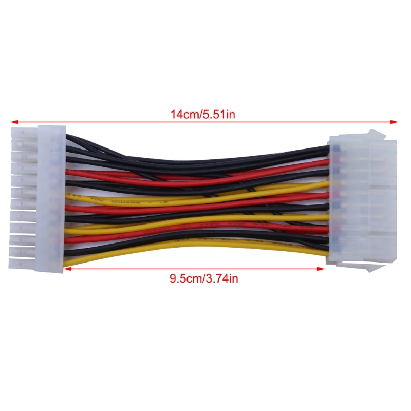 

1PC 20-Pin Femle to 24-Pin Male Power Supply Adapter Cable for Laptop PC B2EF