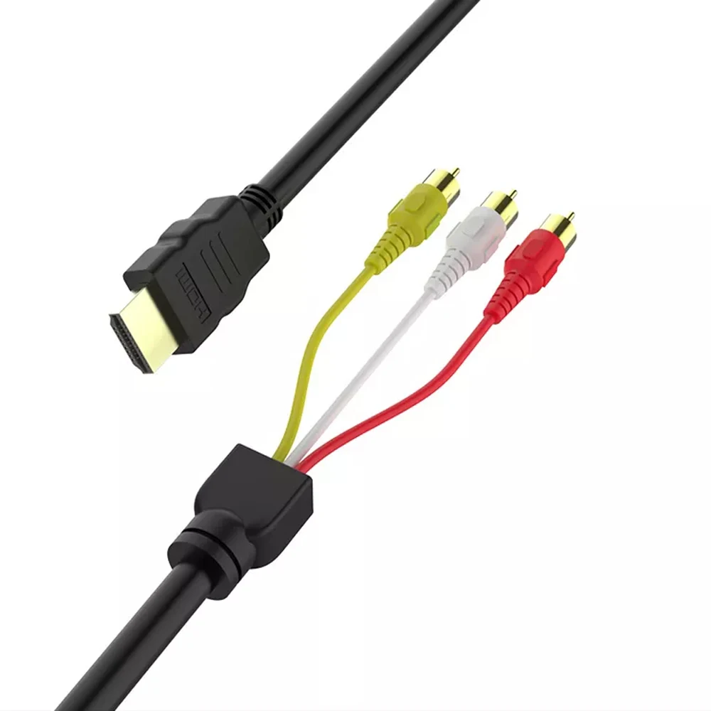 Кабель-адаптер HDMI Male на 3 RCA AC передатчик функция преобразования сигнала |