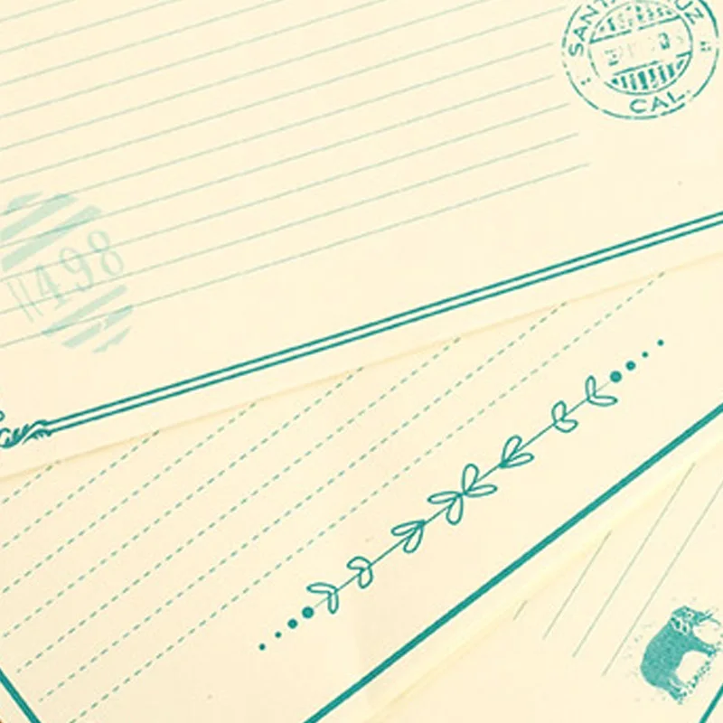 8 шт. канцелярские принадлежности с надписью Love|Бумага для писем| |