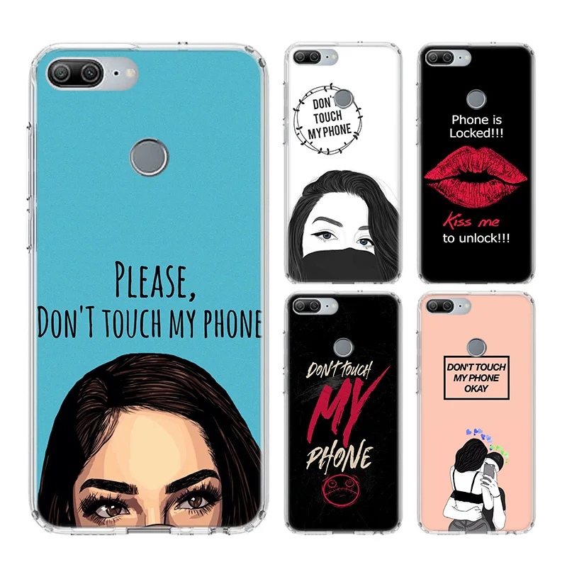 

Dont Touch My Phone Soft Case For Huawei Honor 30 30s Play4T 20 9X Pro 8X 10 lite 9A 8A 8C 8S 9 V20 V30 Y5 Y6 Y7 Y9 2019 Cover