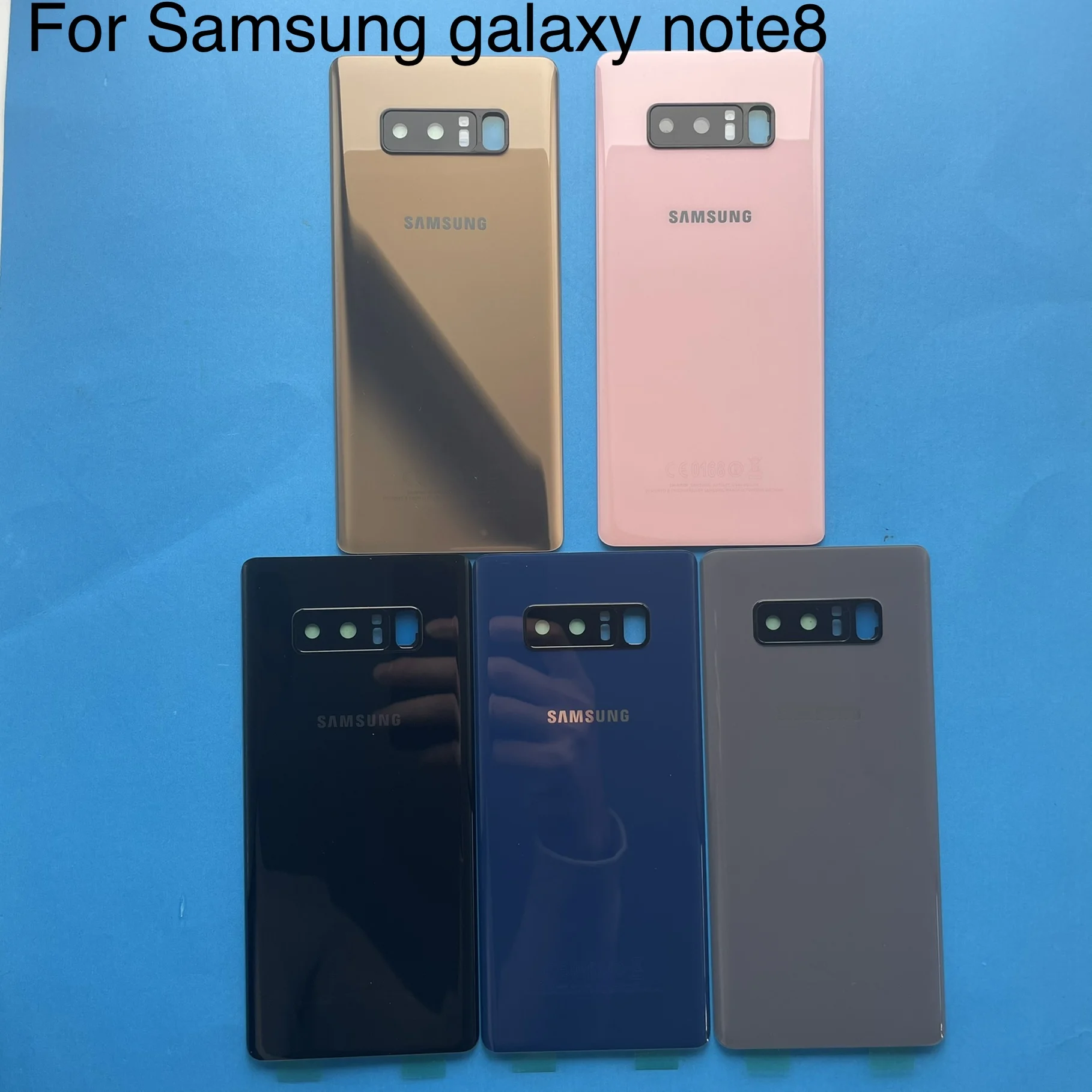 

For SAMSUNG Galaxy Note 8 N950 N950F N9500 SM-N950F Battery Back Cover Door Housing Replacement + Camera Glass note8 Back Glass