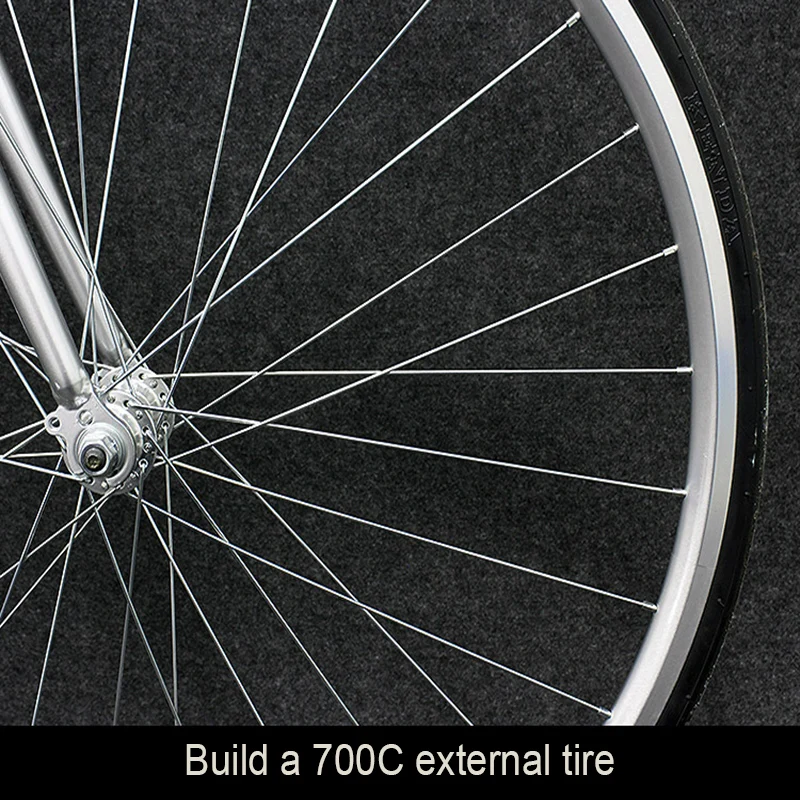 Дорожный велосипед 700c высококлассный двойной дисковый тормоз 7 скоростей в стиле