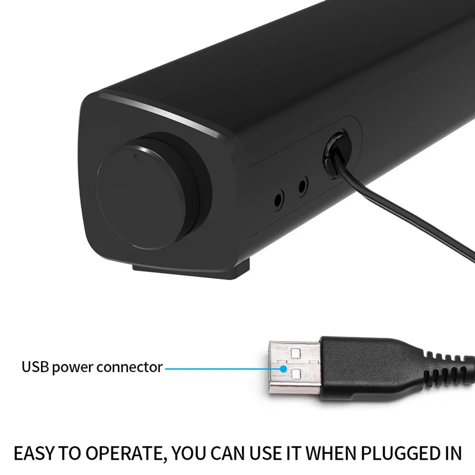 Домашний Настольный компьютер с питанием от USB домашний ТВ динамик аудиоразъем 3 5