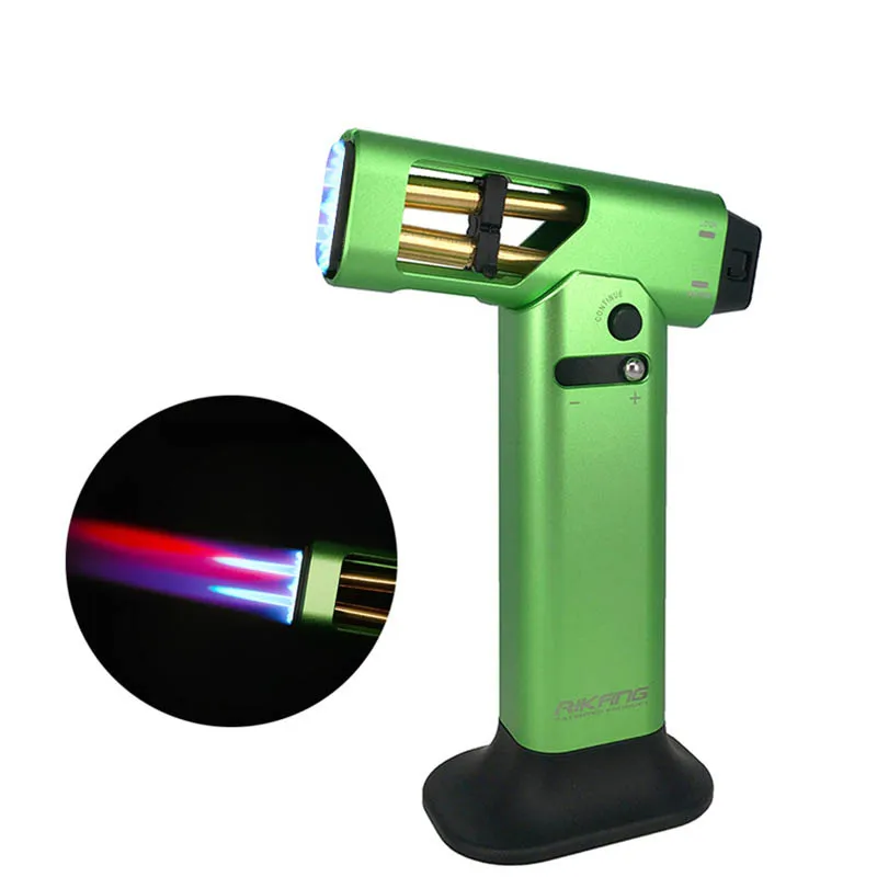 

Torch Lighter Windproof Double Flame Jet Butane Lighters Metal Inflatable Lighter Smoking Accessories