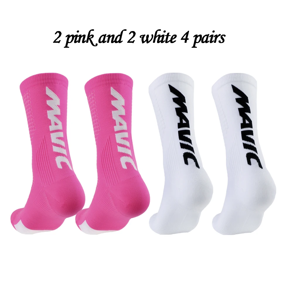 

4 Pairs Cycling Socks Socks Men Knee High Socks Compression Socks Sports Socks Woman Socks Basketball Socks Yoga Socks