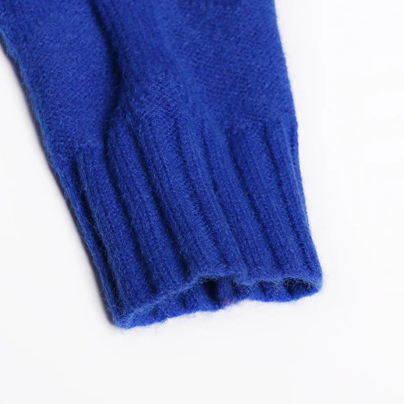 Длинный свитер пуловер женское Контрастное трикотажное платье с бахромой