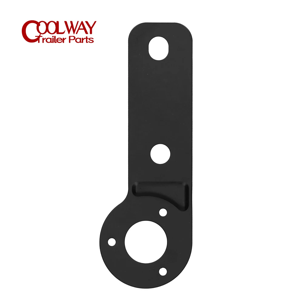 

European Socket Bracket Iron Mounting Plate Black For Vehicle Trailer RV Car Camper Caravan Parts Accessories