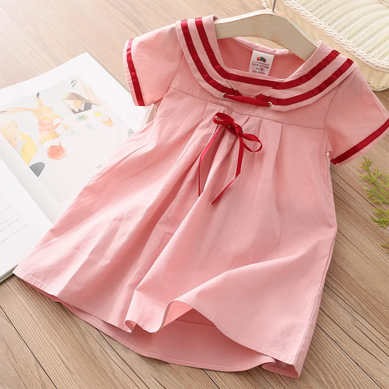 

Baby Dress 2020 Summer New Girls Clothes Children's Lapel Dress