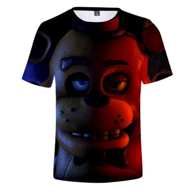 Лидер продаж милые модные 3D футболки с изображением пяти ночей у мальчиков и