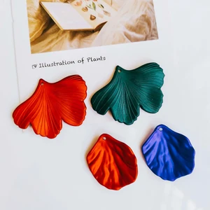 Акриловая пластиковая ракушка в форме капли для ушей аксессуары для ожерелья подвески компоненты ювелирных изделий фурнитура Diy материал 8 шт.