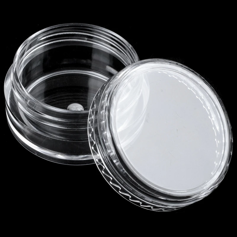 

50 Pieces Travel Cosmetic Sample Containers 5 Gram Plastic Pot Jars