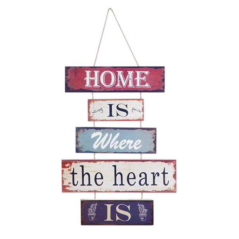 Настенный знак для украшения деревянной двери в американском ретро стиле 2017 | Дом