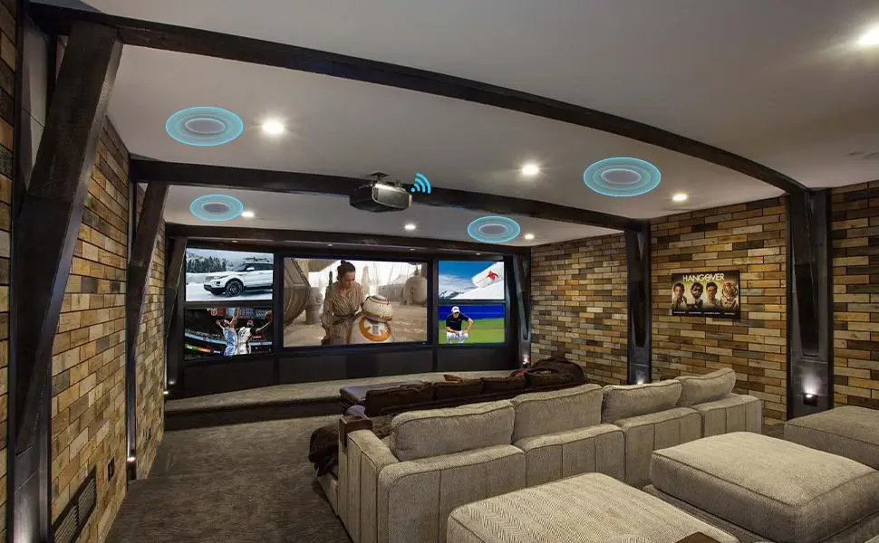 Потолочная Bluetooth-колонка 6 5 дюйма 4 шт. максимальная мощность 300 Вт для кухни