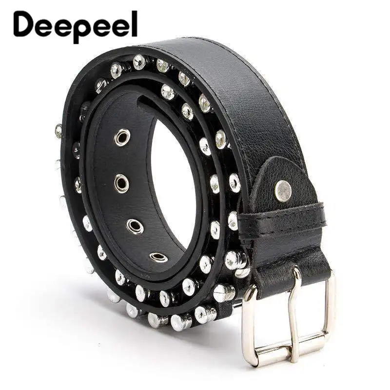 Deepeel 1 шт. 3 8 см * 110 ремень из искусственной кожи в стиле панк пластиковые украшения