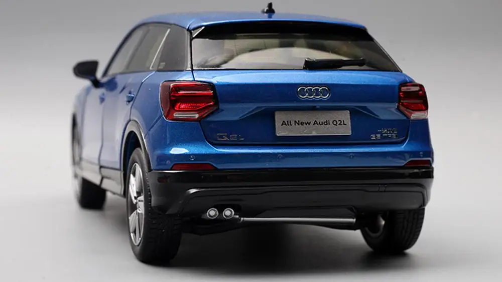 1/18 масштаб Audi Q2L 2019 синяя литая модель автомобиля коллекция игрушек подарок перо