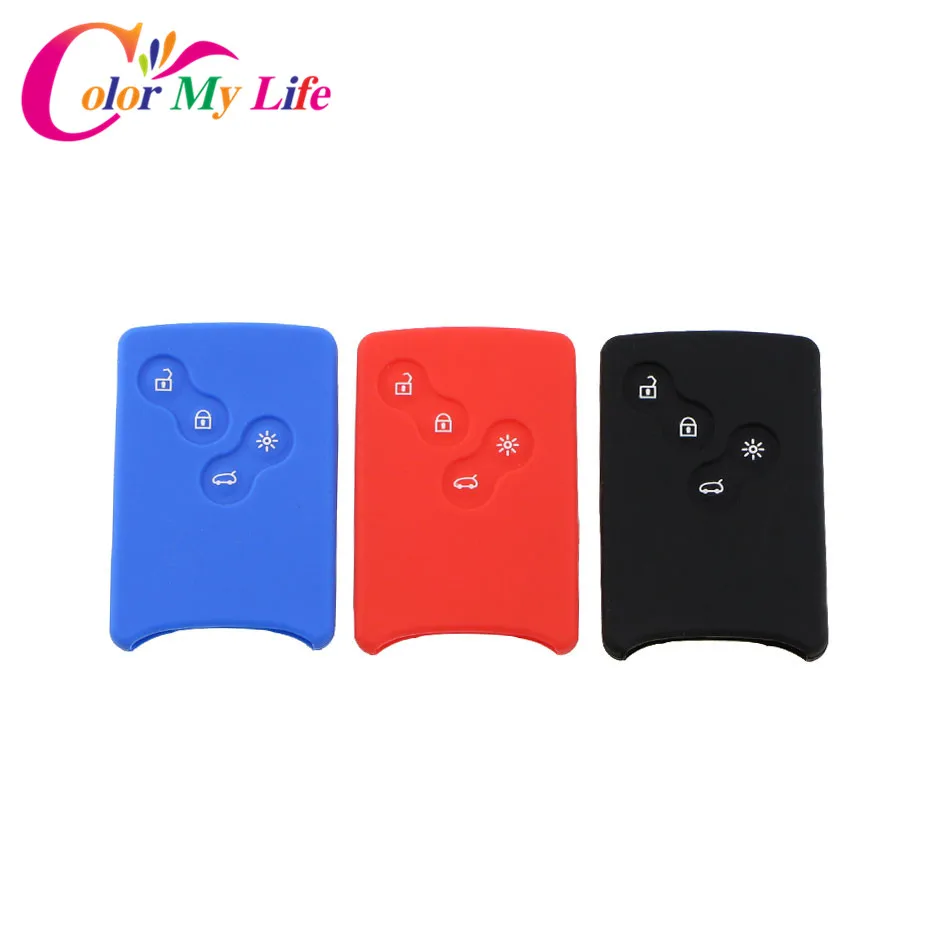 1 шт. силикагель Чехлы для ключей автомобиля чехол держатель Renault Clio Scenic Megane Duster