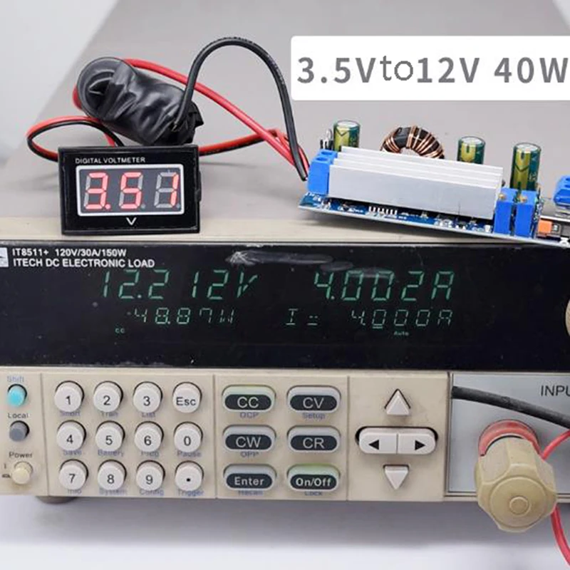 DC повышающий преобразователь CV силовой модуль 2 24 В до 3 30 в 4A 80 Вт CC 5v 28v регулятор