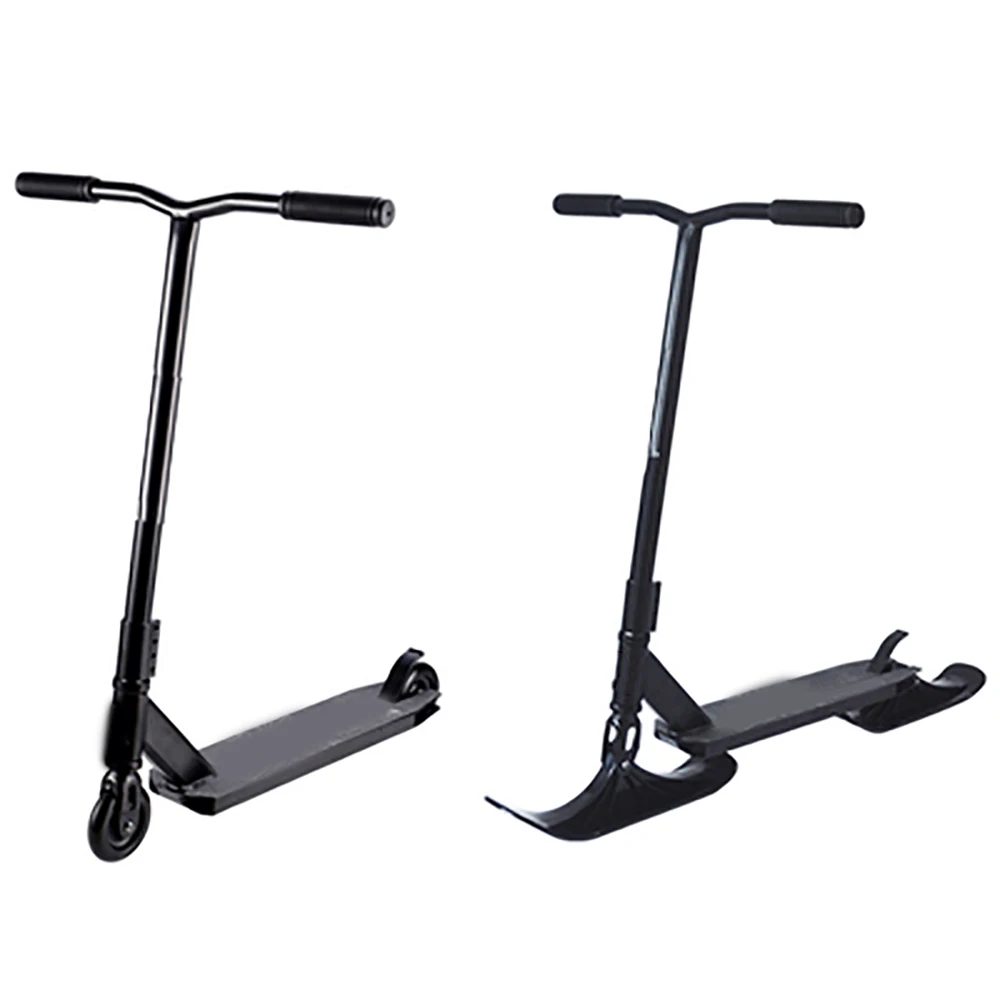 

1 Pair Universal Practical Durable Replacement Ski Board 2 In 1 With Attachment Black Outdoor Scooter Parts Winter Sled