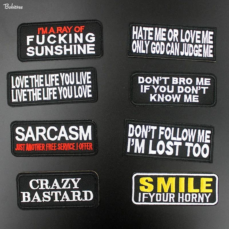 Черно белые нашивки с английским алфавитом для одежды в полоску значки надписями